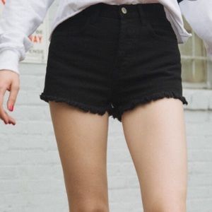 Brandy Melville|John Galt Black Jean Shorts